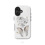 Psalm 91:4 He Will Cover You With His Feathers Phone Case iPhone 16 / Tough Case
