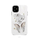 Psalm 91:4 He Will Cover You With His Feathers Phone Case iPhone 11 / Tough