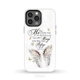 Psalm 91:4 He Will Cover You With His Feathers Phone Case iPhone 13 Pro Max / Tough