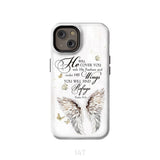 Psalm 91:4 He Will Cover You With His Feathers Phone Case iPhone 14 / Tough