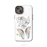 Psalm 91:4 He Will Cover You With His Feathers Phone Case iPhone 14 Plus / Tough
