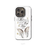 Psalm 91:4 He Will Cover You With His Feathers Phone Case iPhone 14 Pro / Tough