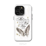 Psalm 91:4 He Will Cover You With His Feathers Phone Case iPhone 15 Pro Max / Tough