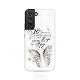 Psalm 91:4 He Will Cover You With His Feathers Phone Case Samsung Galaxy S22 Plus / Tough