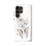 Psalm 91:4 He Will Cover You With His Feathers Phone Case Samsung Galaxy S23 Ultra / Tough