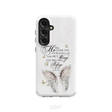 Psalm 91:4 He Will Cover You With His Feathers Phone Case Samsung Galaxy S24 / Tough