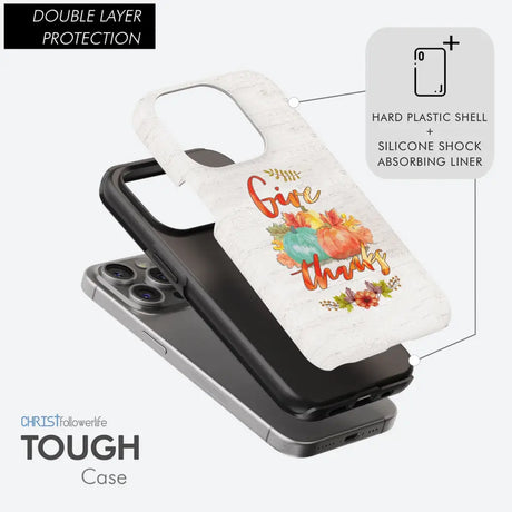 Pumpkin Thanksgiving Give thanks phone case