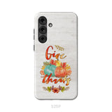 Pumpkin Thanksgiving Give thanks phone case Samsung Galaxy S25 Plus / Tough Case