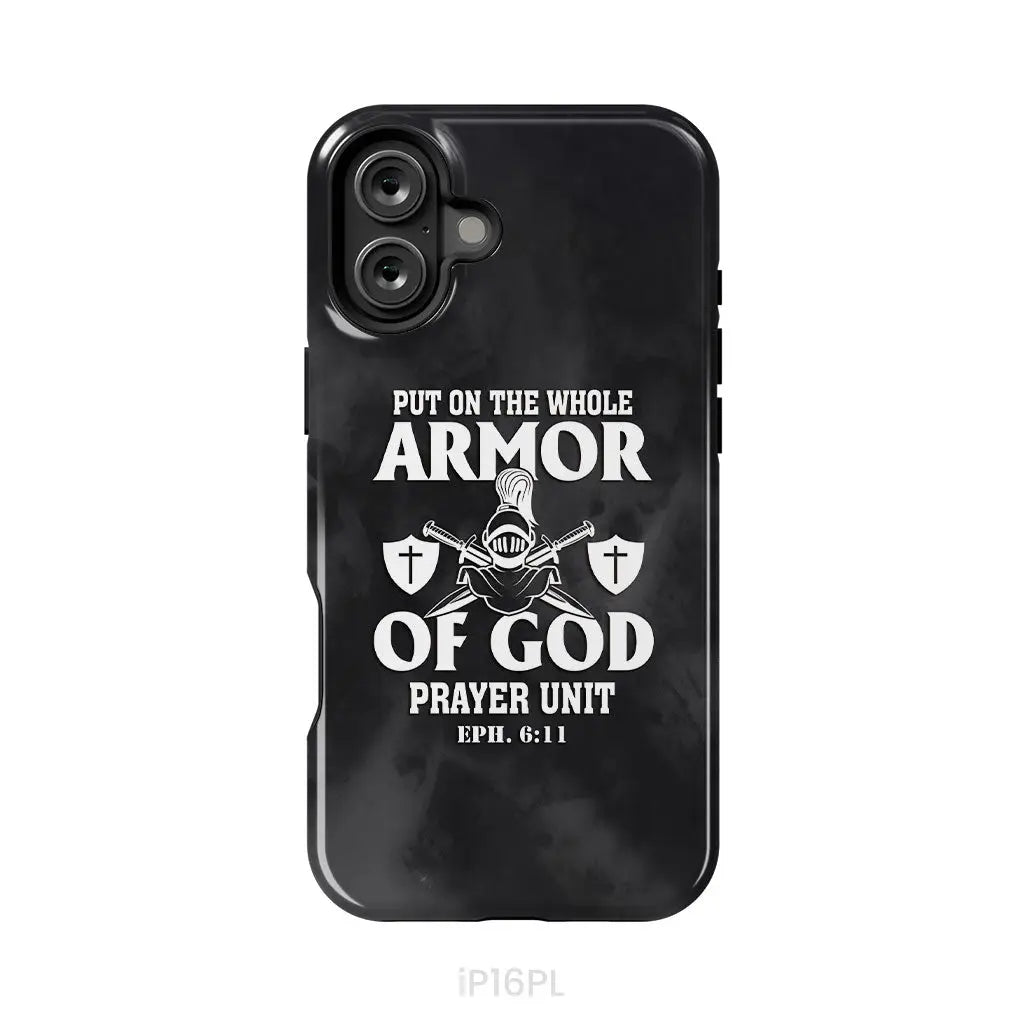 Put On The Whole Armor Of God Phone Case iPhone 16 Plus / Tough Case