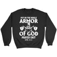 Put on the whole armor of God sweatshirt Black / S