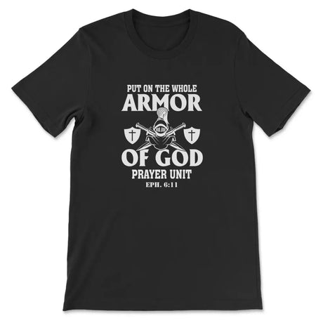 Put on the whole armor of God Women’s t-shirt Black / S