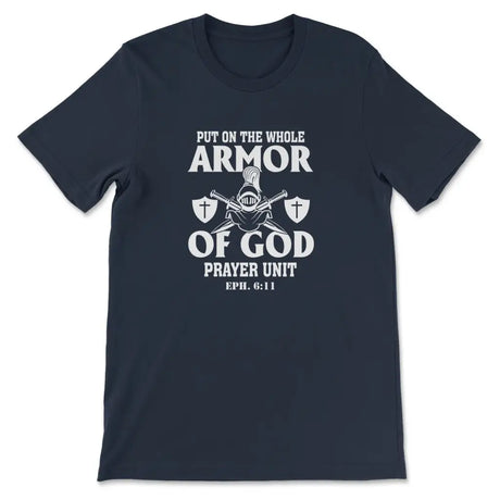 Put on the whole armor of God Women’s t-shirt Navy / S