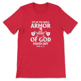 Put on the whole armor of God Women’s t-shirt Red / S