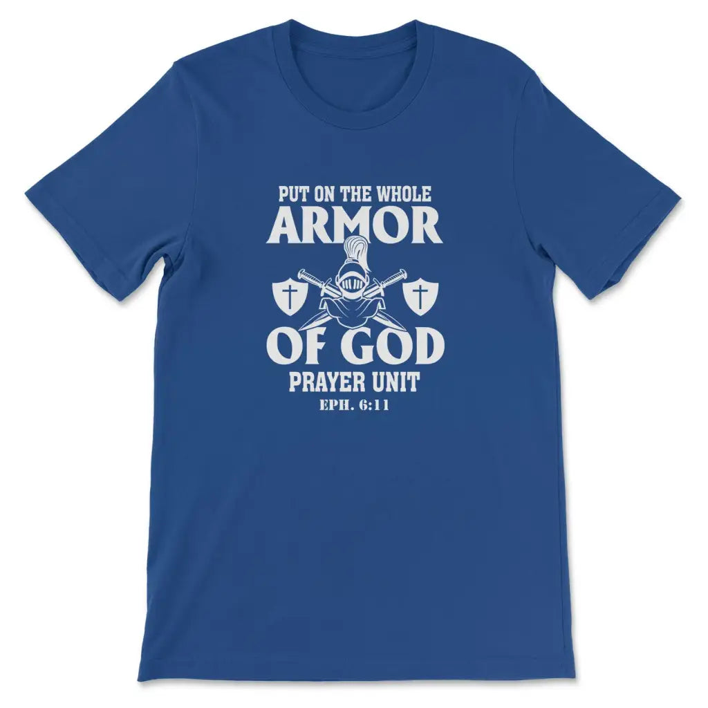 Put on the whole armor of God Women’s t-shirt True Royal / S