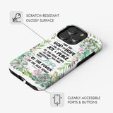 Romans 15:13 May the God of hope fill you with all joy and peace phone case