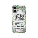 Romans 15:13 May The God Of Hope Fill You With All Joy And Peace Phone Case iPhone 17 / Tough Case