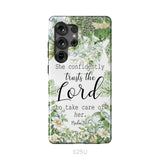 She Confidently Trusts The Lord To Take Care Of Her Psalm 112:7 Phone Case Samsung Galaxy S25 Ultra / Tough Case