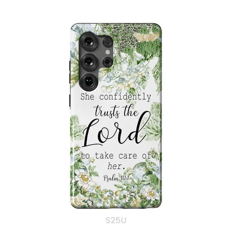 She Confidently Trusts The Lord To Take Care Of Her Psalm 112:7 Phone Case Samsung Galaxy S25 Ultra / Tough Case