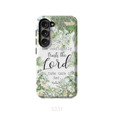 She confidently trusts the lord to take care of her Psalm 112:7 phone case Samsung Galaxy S23 (Not for FE) / Tough