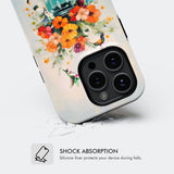 Simply Blessed Hummingbird Vase of Flowers Christian Phone Case