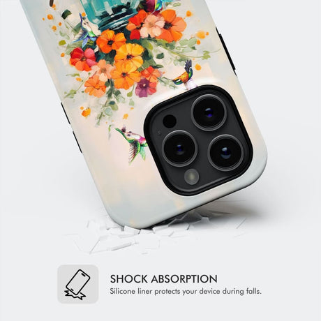 Simply Blessed Hummingbird Vase of Flowers Christian Phone Case