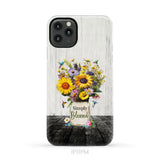 Simply Blessed Hummingbirds and Flowers in Vase Christian Phone Case iPhone 11 Pro Max / Tough Case
