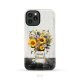 Simply Blessed Hummingbirds and Flowers in Vase Christian Phone Case iPhone 11 Pro / Tough Case