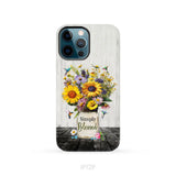 Simply Blessed Hummingbirds and Flowers in Vase Christian Phone Case iPhone 12 Pro / Tough Case