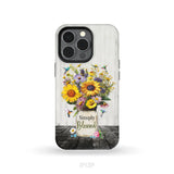 Simply Blessed Hummingbirds and Flowers in Vase Christian Phone Case iPhone 13 Pro / Tough Case