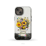 Simply Blessed Hummingbirds and Flowers in Vase Christian Phone Case iPhone 14 / Tough Case