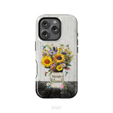 Simply Blessed Hummingbirds and Flowers in Vase Christian Phone Case iPhone 16 Pro / Tough Case