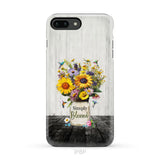 Simply Blessed Hummingbirds and Flowers in Vase Christian Phone Case iPhone 8 Plus / Tough Case