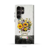 Simply Blessed Hummingbirds and Flowers in Vase Christian Phone Case Samsung Galaxy S23 Ultra / Tough Case