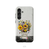 Simply Blessed Hummingbirds and Flowers in Vase Christian Phone Case Samsung Galaxy S25 / Tough Case