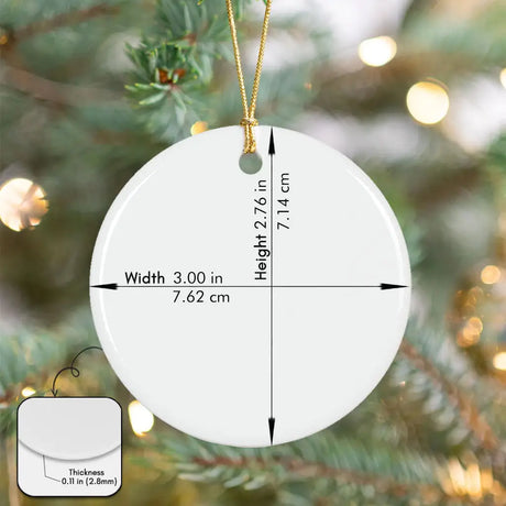 Size Chart Ornament