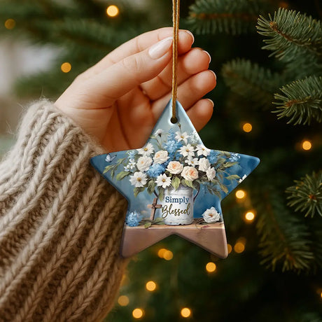 Decorative Christian home piece reminding believers of peace, joy, and God’s favor.