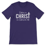Sisters in Christ are sisters for life t-shirt Team Purple / S