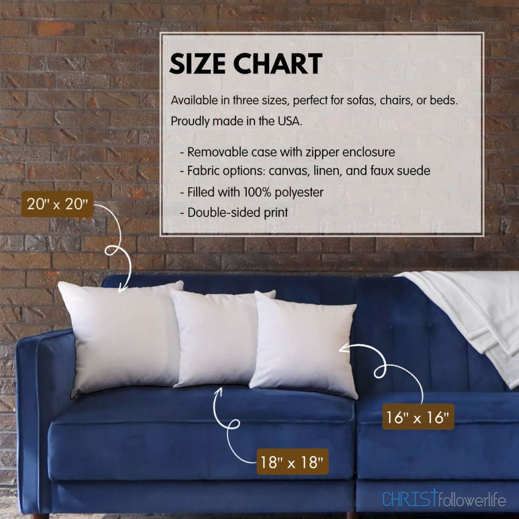 I will walk by faith even when I cannot see Christian pillow