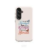 So very thankful incredibly grateful unbelievably blessed phone case Christian cases Samsung Galaxy S24 / Tough