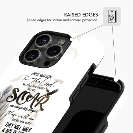 Soar on Wings Like Eagles Isaiah 40:31 Christian Phone Case