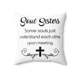 Soul sisters Christian pillow
