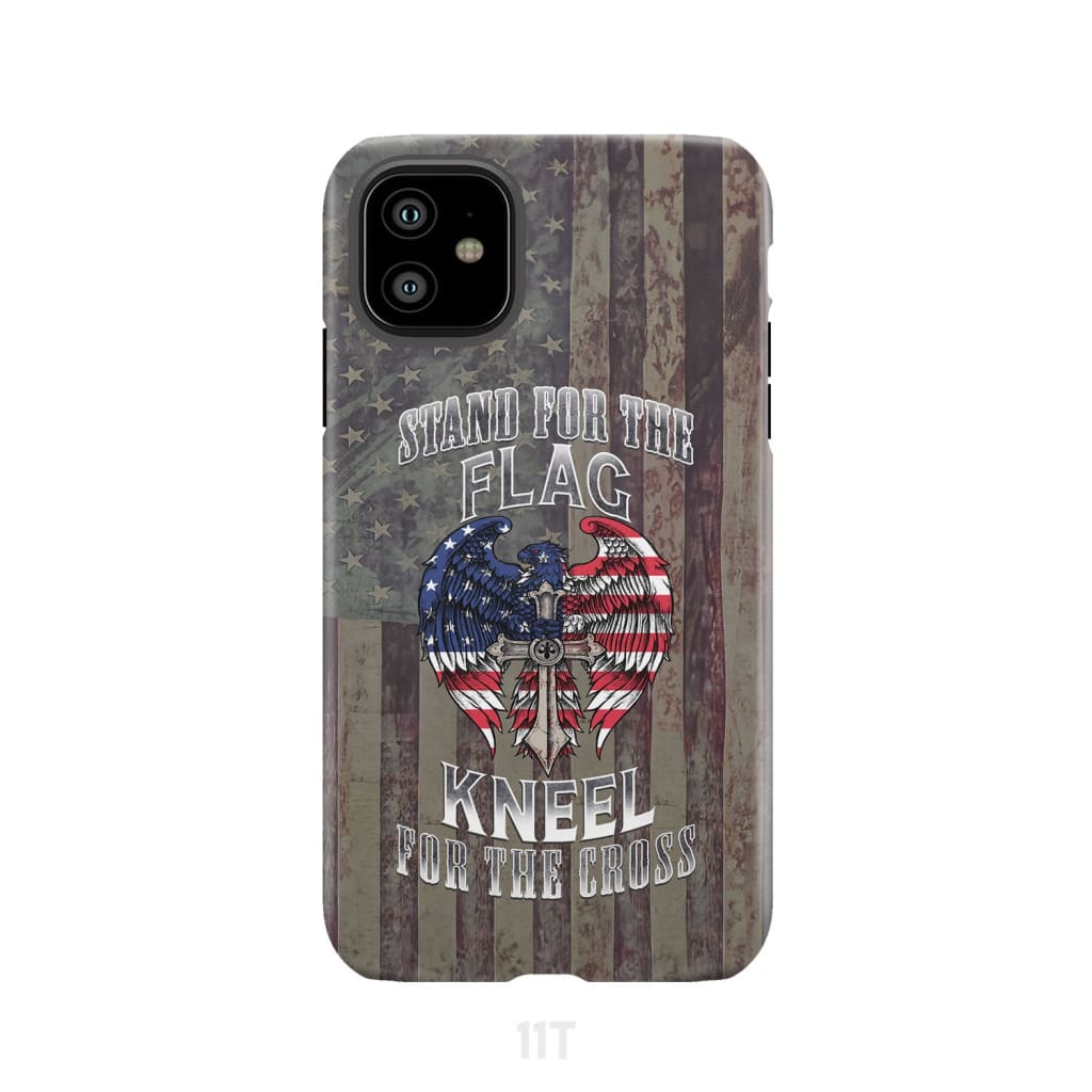 Stand for the Flag and Kneel Cross American Phone Case iPhone 11 / Tough