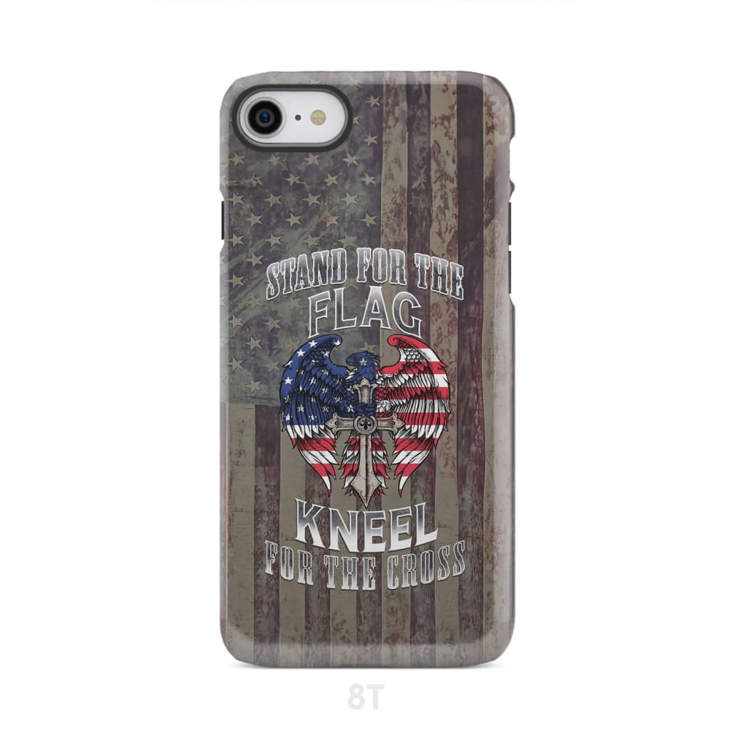 Stand for the Flag and Kneel Cross American Phone Case iPhone 8 / Tough