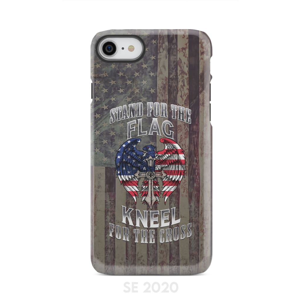 Stand for the Flag and Kneel Cross American Phone Case iPhone SE 2020 / Tough