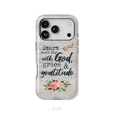 Start Each Day With God Grace And Gratitude Phone Case Christian Phone Case iPhone 18 Pro / Tough Case