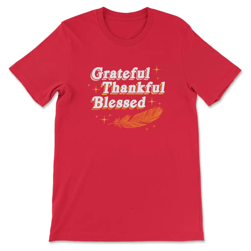 t-shirt Grateful thankful blessed Thanksgiving