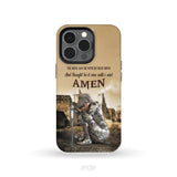 The Devil Saw Me With My Head Down Woman Warrior of Christ Phone Case iPhone 13 Pro / Tough Case
