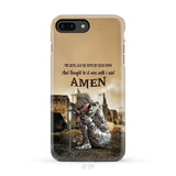 The Devil Saw Me With My Head Down Woman Warrior of Christ Phone Case iPhone 7 Plus / Tough Case