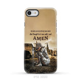 The Devil Saw Me With My Head Down Woman Warrior of Christ Phone Case iPhone SE 2020 / Tough Case