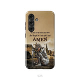 The Devil Saw Me With My Head Down Woman Warrior of Christ Phone Case Samsung Galaxy S25 / Tough Case